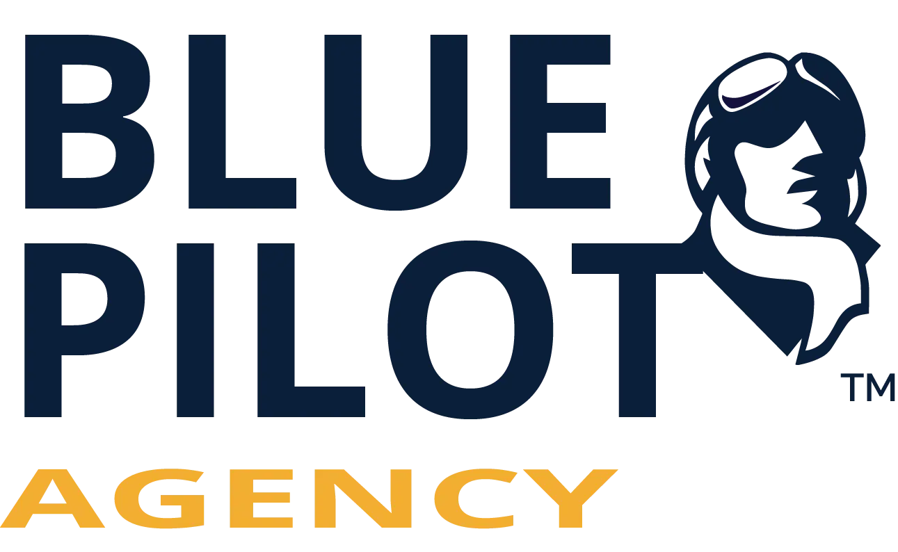 BPA_Stack_Pilot_TM Blue Pilot Wordmark Stacked with Pilot Logo