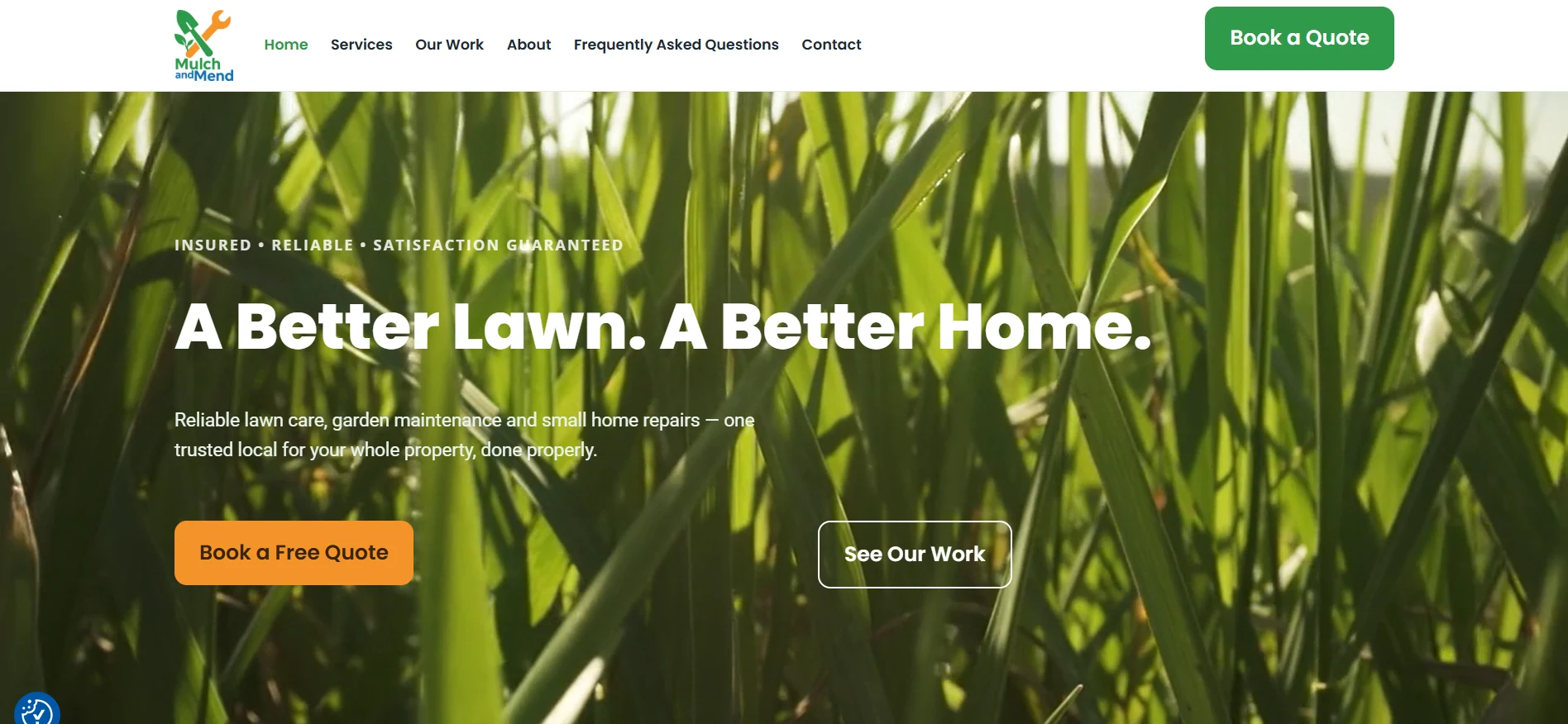 Website Snapshot Mulch and Mend Website Snapshot Mulch and Mend
